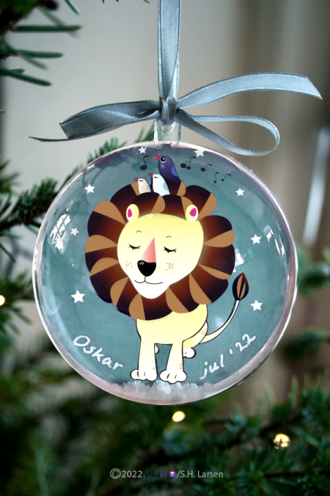 Julekugle “dyr i sneen” 8 cm Julekugle “dyr i sneen” 8 cm