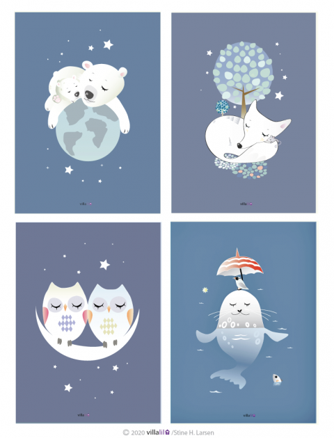 Kort 4 stk enkelte - Nordboerne Kort 4 stk enkelte - Nordboerne