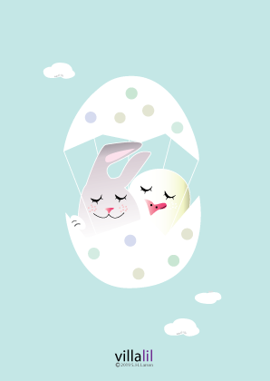 Påskekort - venner på tur Påskekort - venner på tur