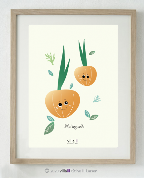 Hal´løg søde - cremefarvet Hal´løg søde - cremefarvet