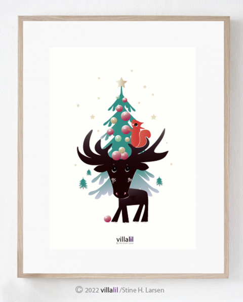 Kort med julemotiv - A7 Kort med julemotiv - A7