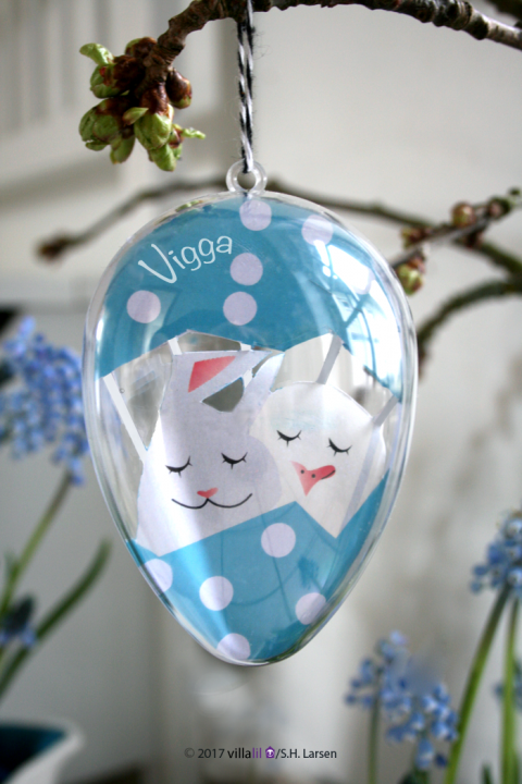 Påskeæg med navn - håndskåret print Påskeæg med navn - håndskåret print